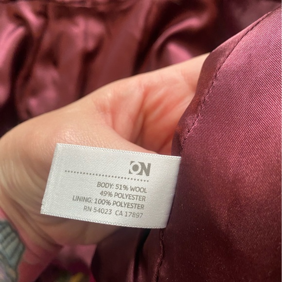 Old Navy Pink Pea Coat - Picture 4 of 5